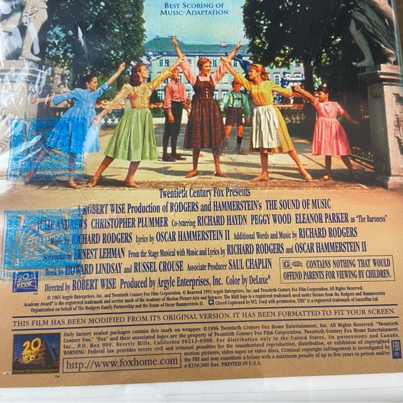 The Sound of Music (VHS, 1996, THX Digital Surround Sound Audio) New - Picture 5 of 5
